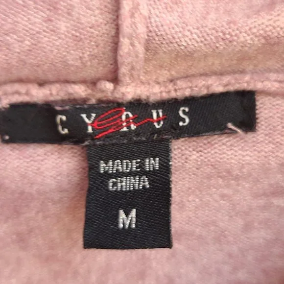 Cyrus Ladies' Drop Shoulder Ribbed Hem Pullover Hoodie Top Orchid Heather Size M - Picture 6 of 16